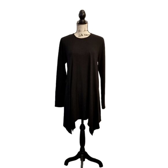 She + Sky Black Trapeze Long Sleeve Dress Size Large 1 0249 - Picture 1 of 7